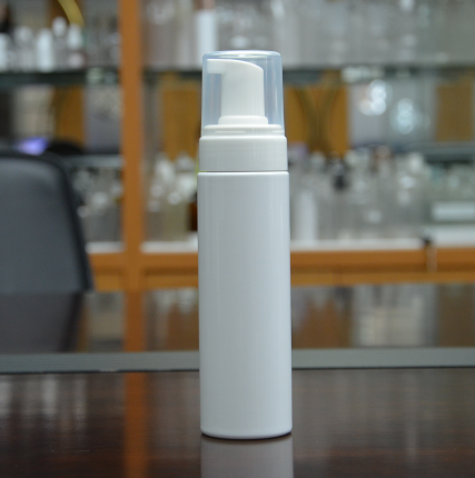  250ml 空の白いペット液体石鹸泡ポンプボトルフェイシャルクレンザー石鹸泡ポンプボトル