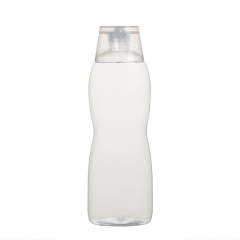 ゴールド形小さなウエストボトル 500ml 空 16oz シャンプーのための化粧ペットボトル