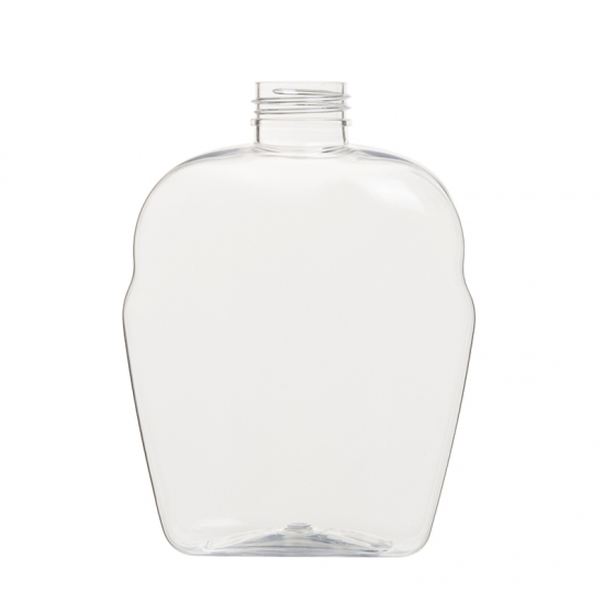  380ml ユニークなデザインの脂肪楕円形のペット化粧品パッキングプラスチックボトル