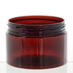 120gの琥珀色のプラスチック製ペット丸い瓶
